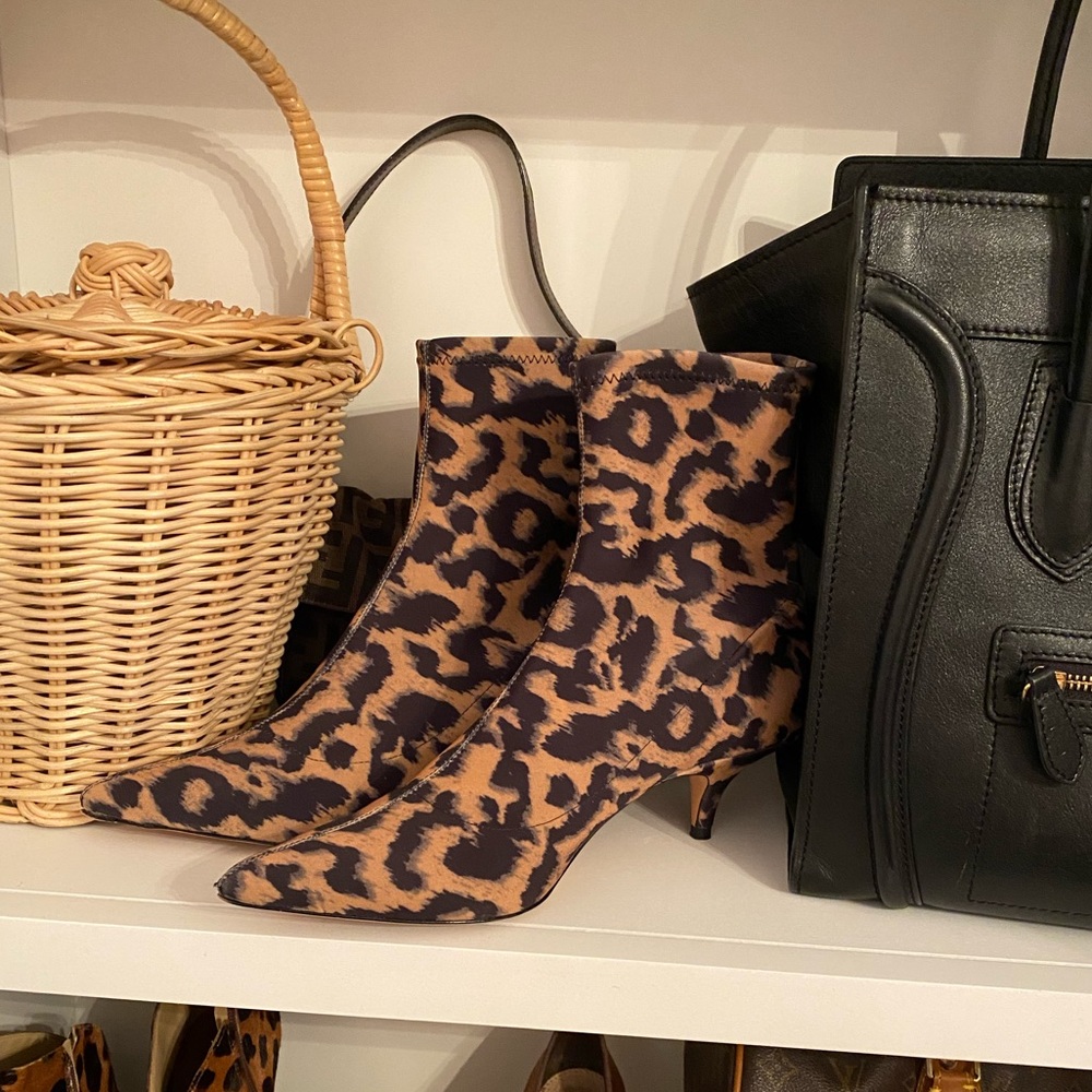 🌟Schulz Leopard 🐆 Booties Mini heel 8 - Picture 9 of 16